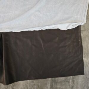 Veratex Dual King Bed Skirt Faux Leather Brown Southwestern
